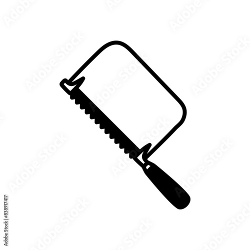 Coping Saw Glyph Icon, Vector illustration
