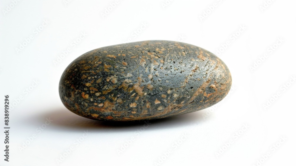 a pebble rock isolated on white background, nature concept for designer a pebble rock isolated on white background, nature concept for designer