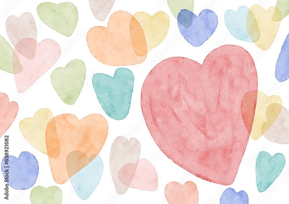 Fototapeta premium background with hearts