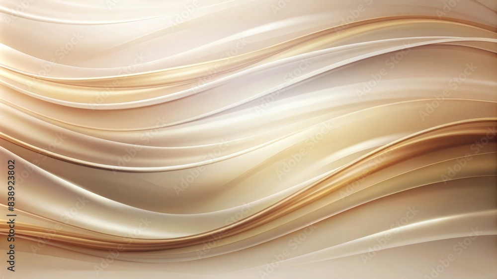 Fototapeta premium features a smooth gradient of soft, warm tones blending seamlessly from beige to light brown and creamy white.