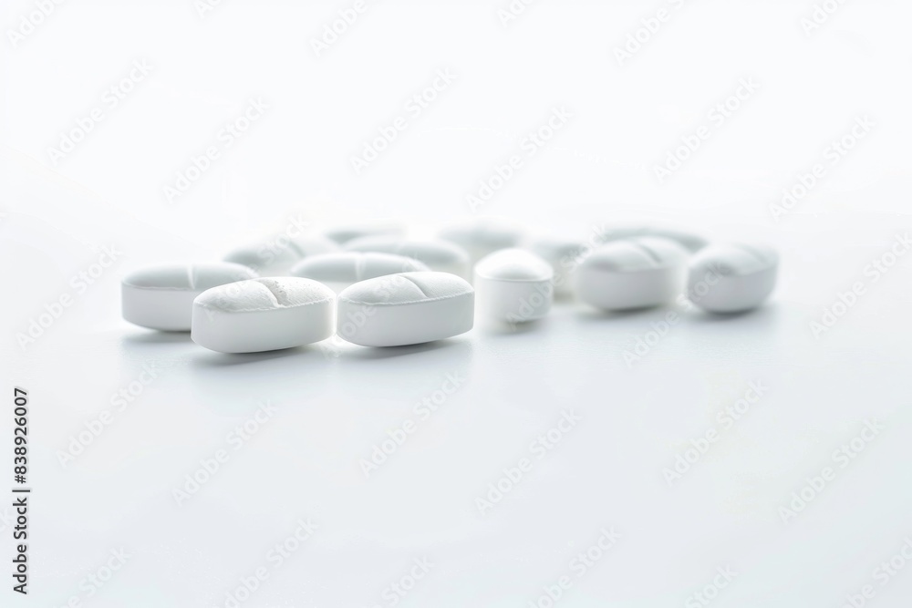 Panacea Tablet, Magic Pills for all Diseases Isolate on White Panacea Tablet, Magic Pills for all Diseases Isolate on White