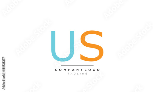 Alphabet letters Initials logo US