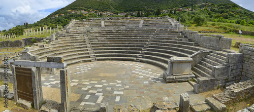Ekkleseiasterion of the Sanctuary of Asclepios - The archaeological site of Ancient Messene, Peloponnese, Greece. Ancient Messene was founded in 369 BC. UNESCO World Heritage Site tentative list photo