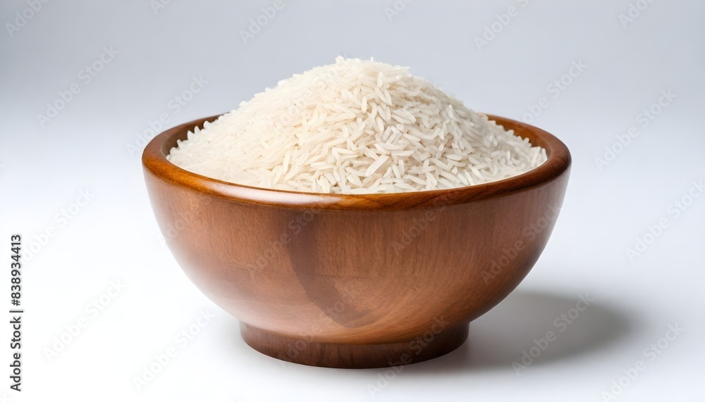 Rice isolated on white Background Generative Ai Rice isolated on white Background Generative Ai