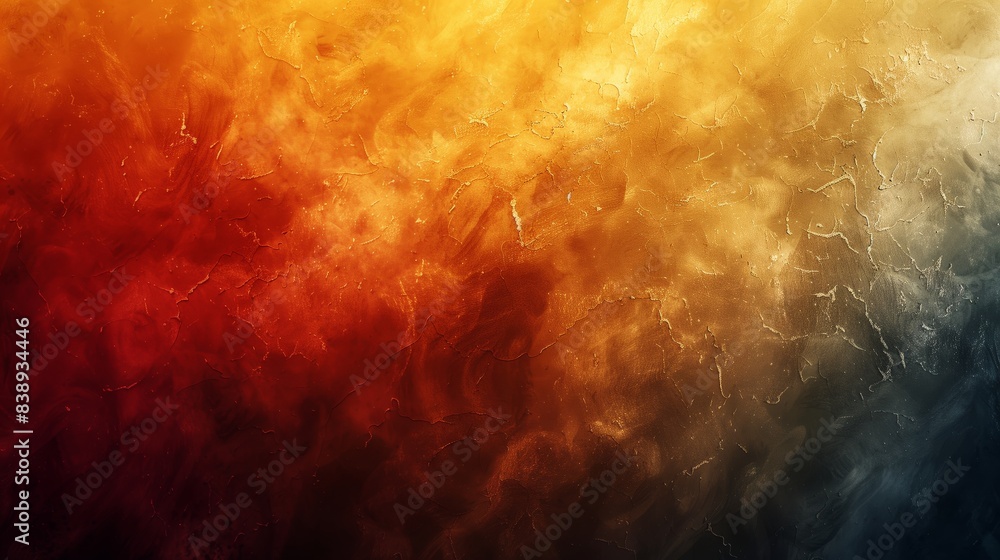 Fototapeta premium A digital abstract background featuring a gradient mesh in shades of red, orange, yellow, and blue.