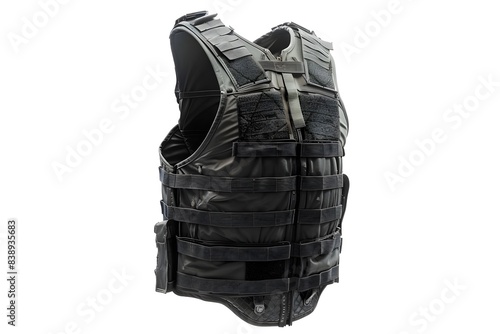 Photo of Kevlar Tactical Vest Isolated on White Background