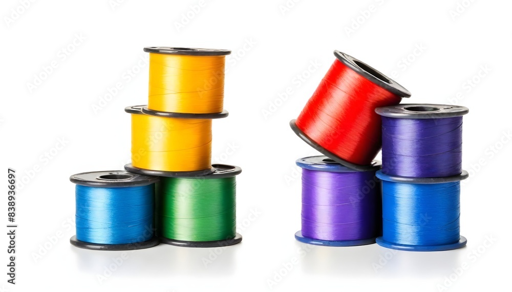 Spool isolated on white Background Generative Ai Spool isolated on white Background Generative Ai