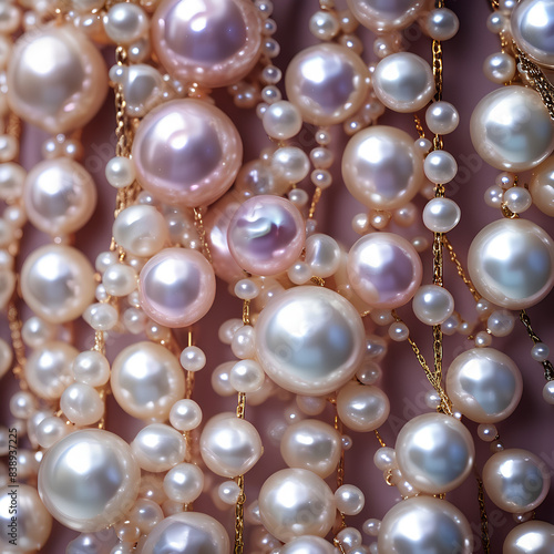 background with pearls