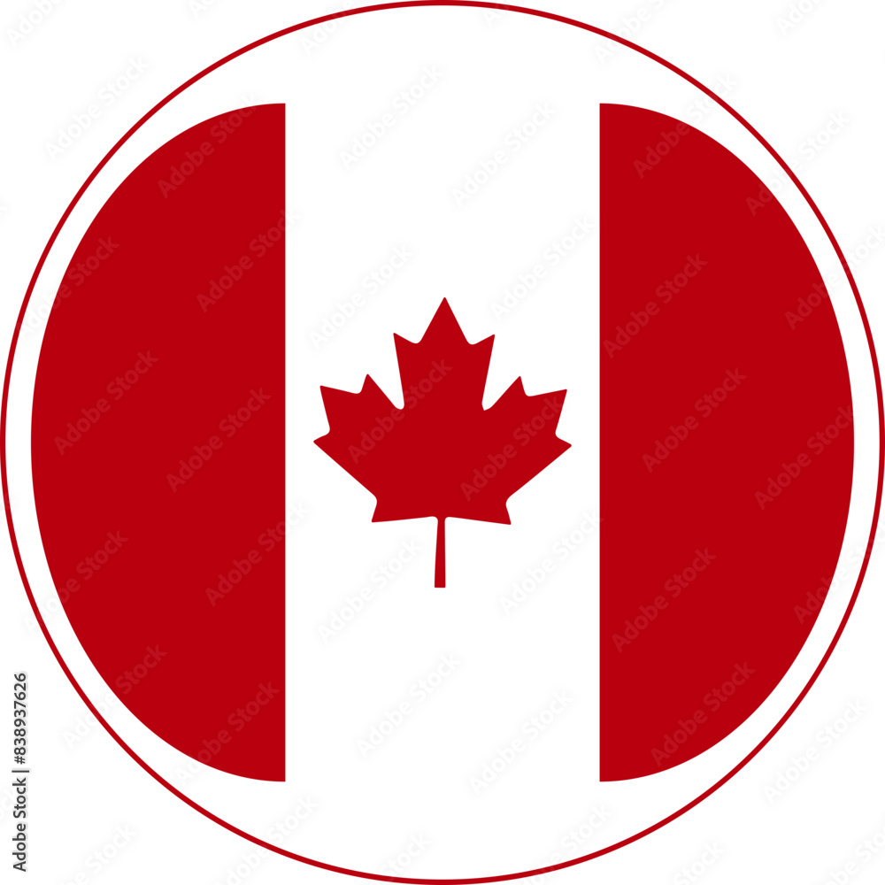 Obraz premium Canadian Buttons icons collection