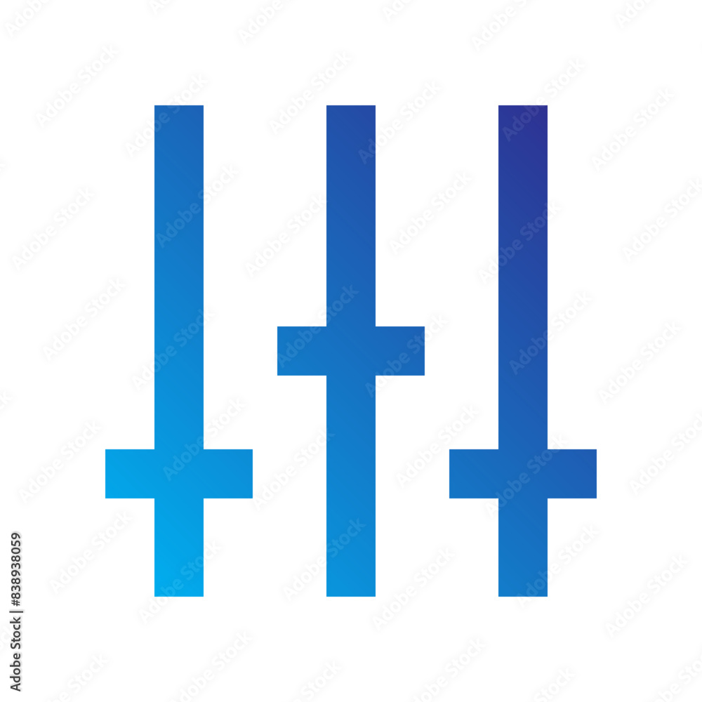 Obraz premium Utilities Gradient blue icon