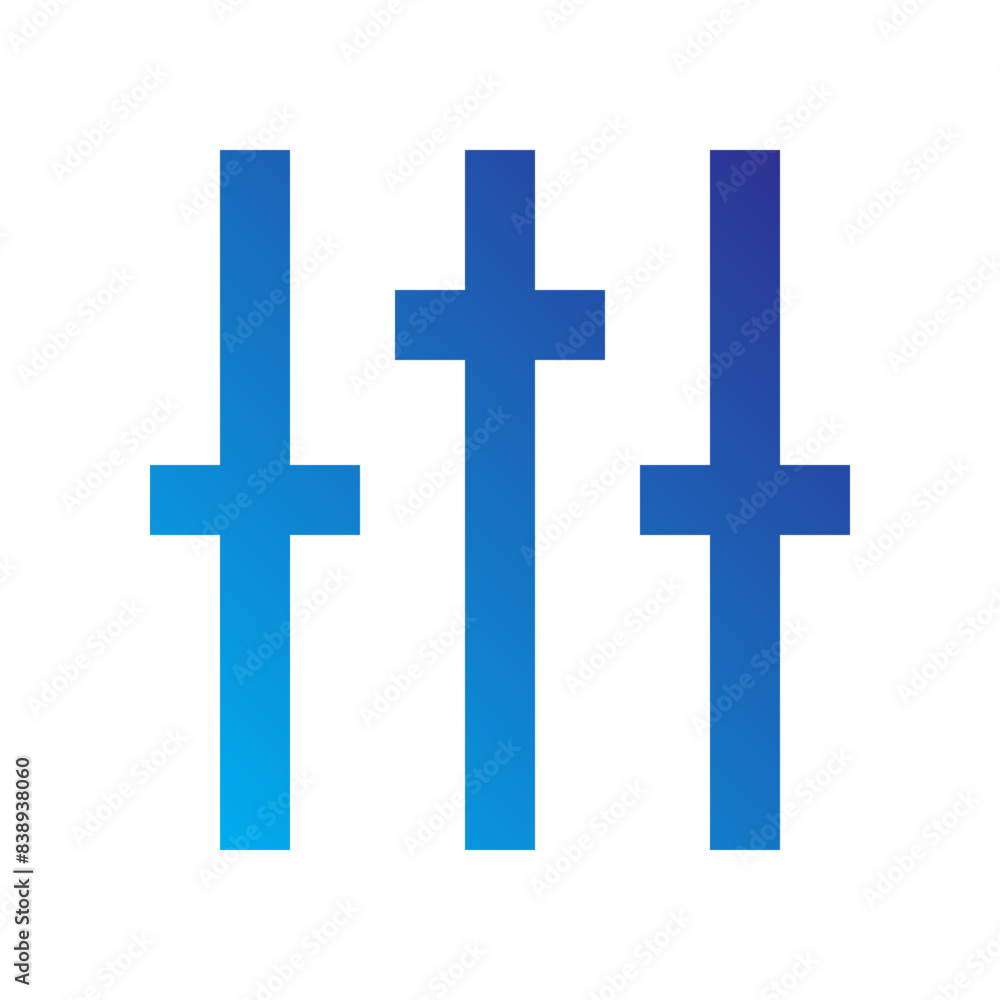 Obraz premium Utilities Gradient blue icon