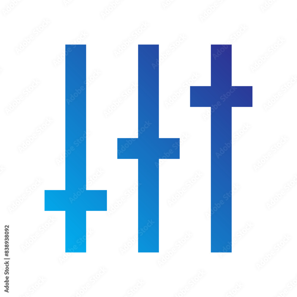 Obraz premium Utilities Gradient blue icon