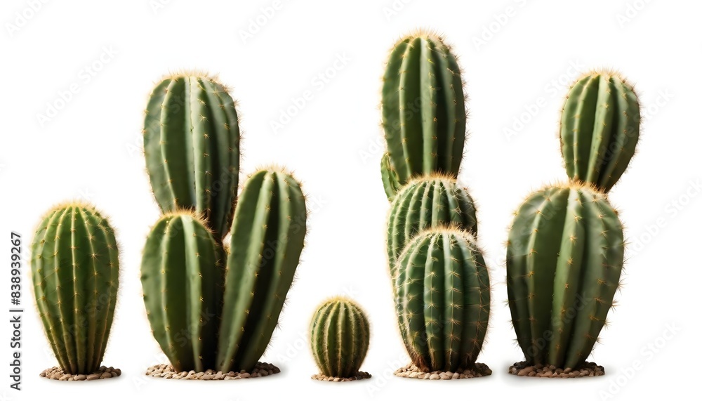 Cactus isolated on white Background Generative Ai Cactus isolated on white Background Generative Ai