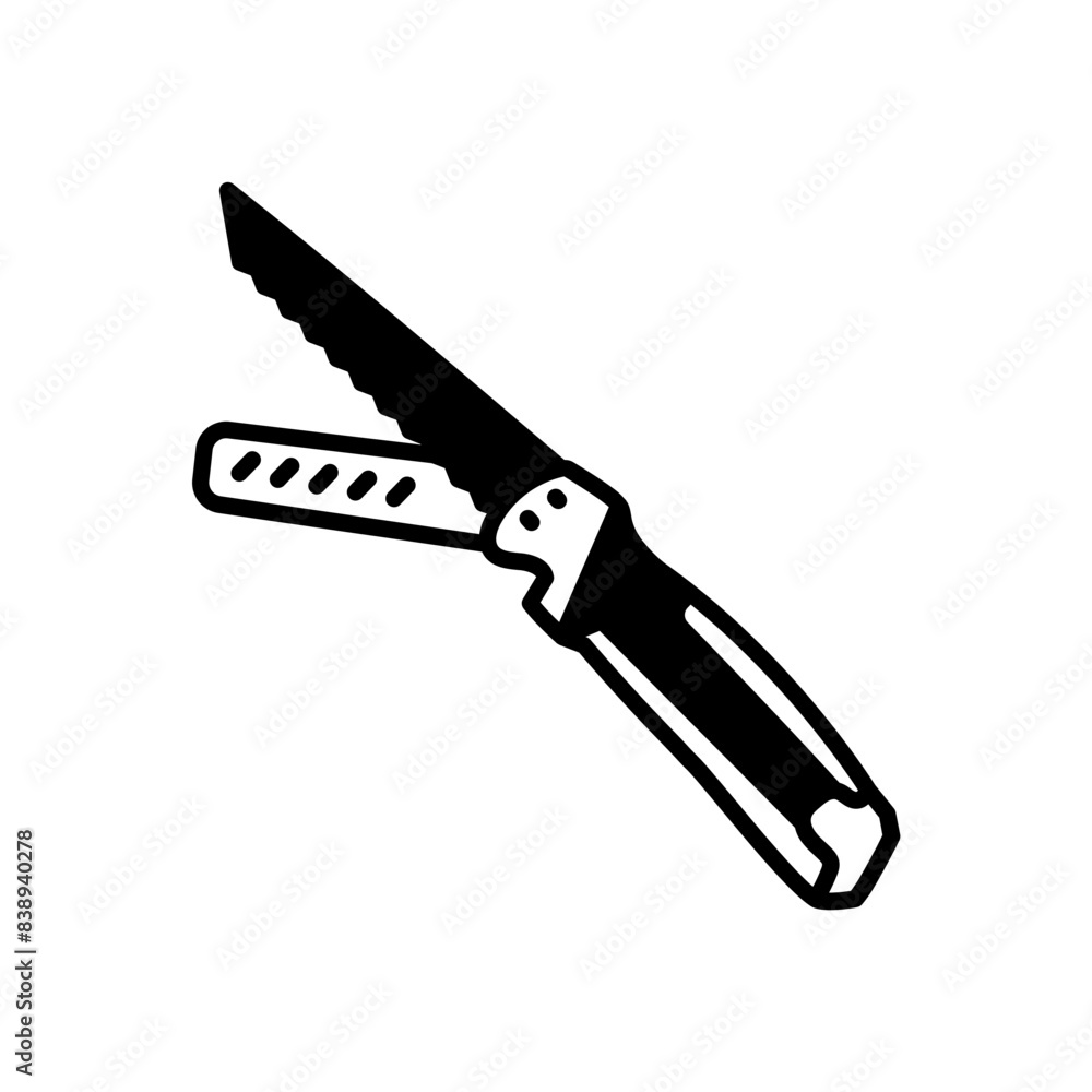 Drywall Utility Saw Glyph Icon, Vector illustration Drywall Utility Saw Glyph Icon, Vector illustration