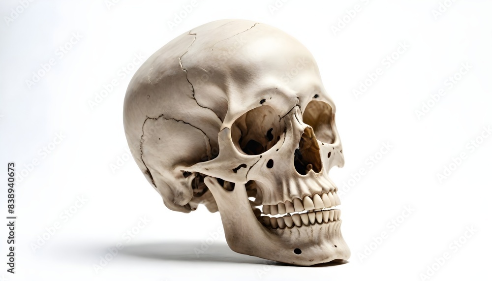 Skeleton isolated on white Background Generative Ai Skeleton isolated on white Background Generative Ai