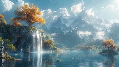 Enchanted Fantasia - Creative 16:9 Aspect Ratio Image with a Whimsical Touch of Fantasy