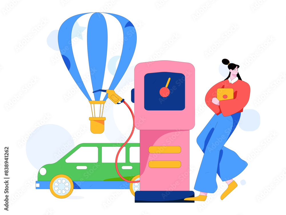 Vector Internet operation hand-drawn illustration of people getting discounts for refueling their cars
Vector Internet operation hand-drawn illustration of people getting discounts for refueling their cars