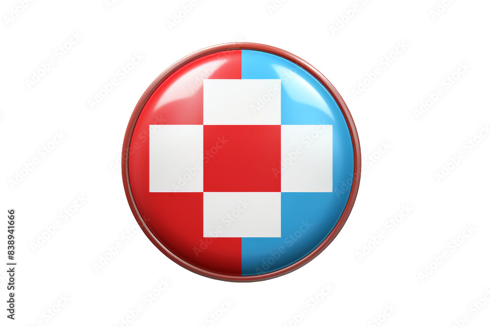 Patriotic Trio on Blank Canvas on a White or Clear Surface PNG Transparent Background..