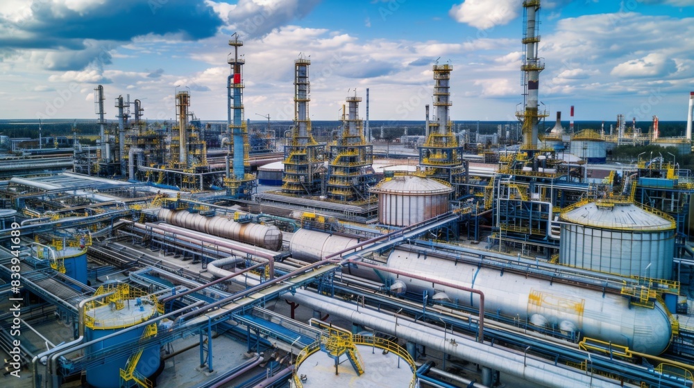 Oil gas industry background illustration generated by ai Oil gas industry background illustration generated by ai