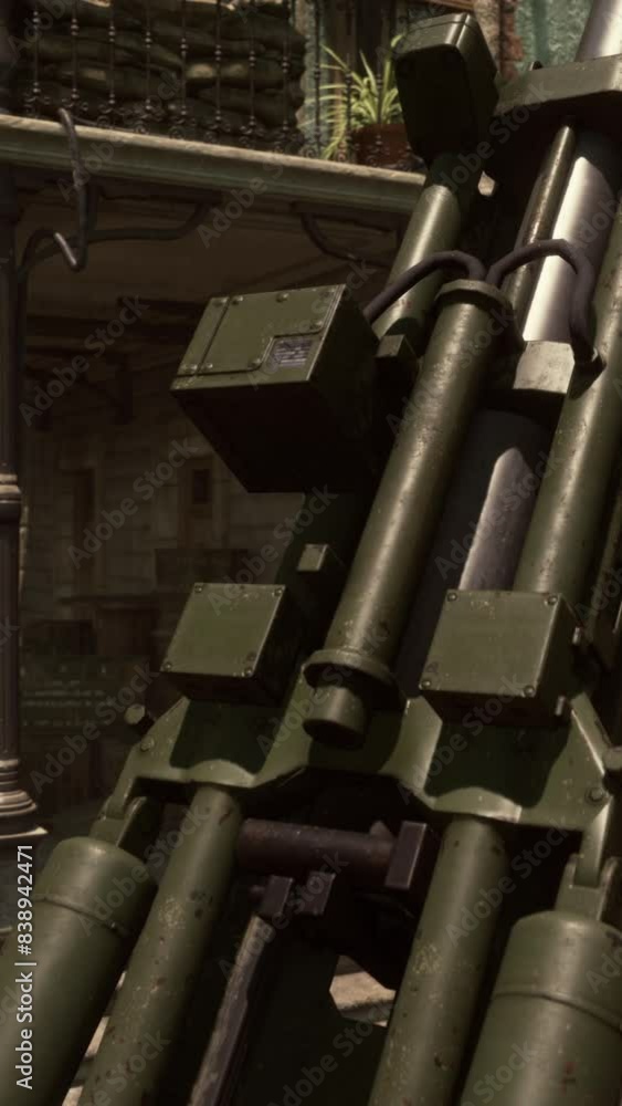 cannon gun in the city