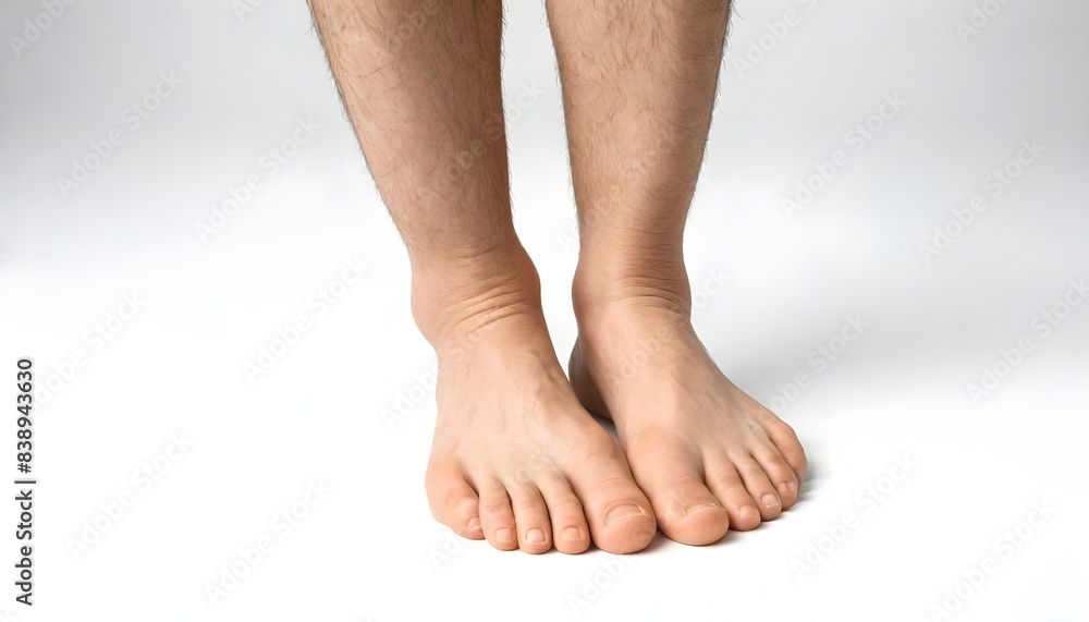 Feet isolated on white Background Generative Ai Feet isolated on white Background Generative Ai