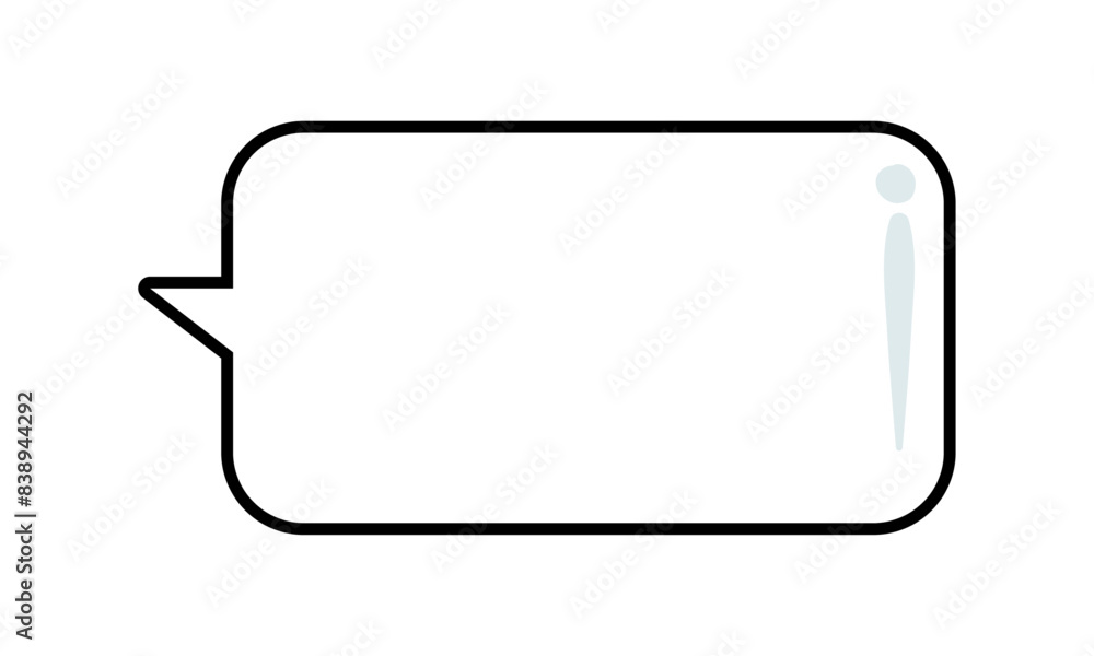Hand drawn speech bubble doodle illustration on white background Hand drawn speech bubble doodle illustration on white background