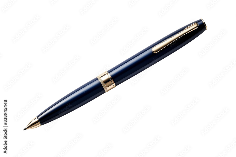Gleaming Elegance: A Golden-Tipped Pen on a White or Clear Surface PNG Transparent Background.. Gleaming Elegance: A Golden-Tipped Pen on a White or Clear Surface PNG Transparent Background..
