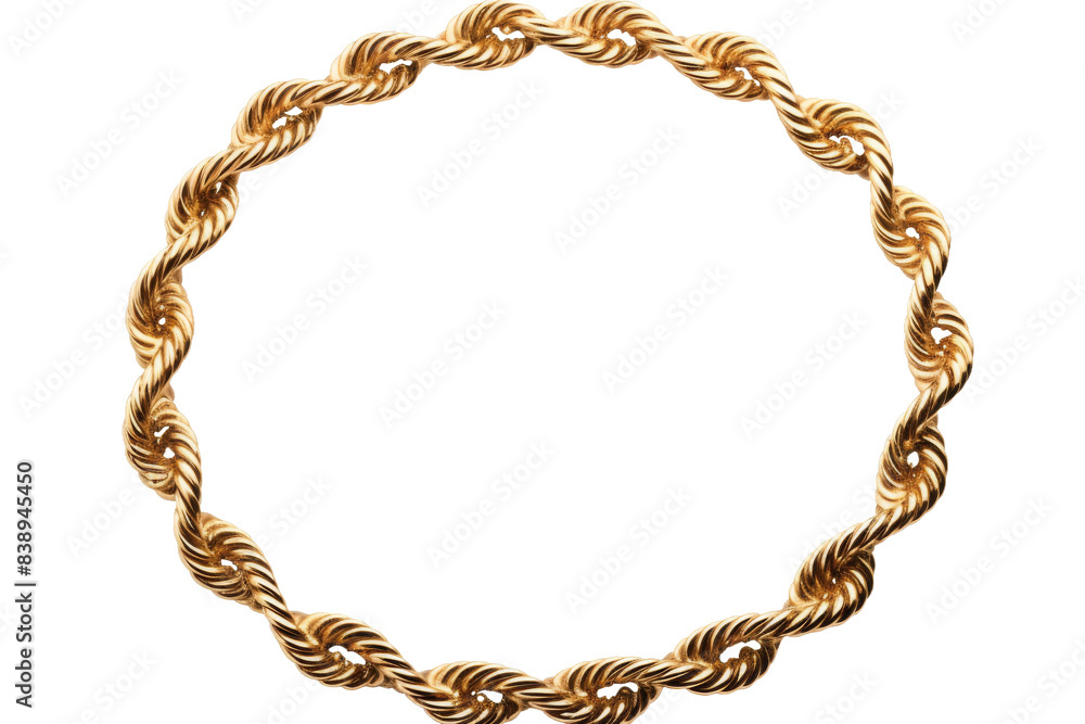 Golden Serpent Entwined Necklace on a White or Clear Surface PNG Transparent Background.. Golden Serpent Entwined Necklace on a White or Clear Surface PNG Transparent Background..