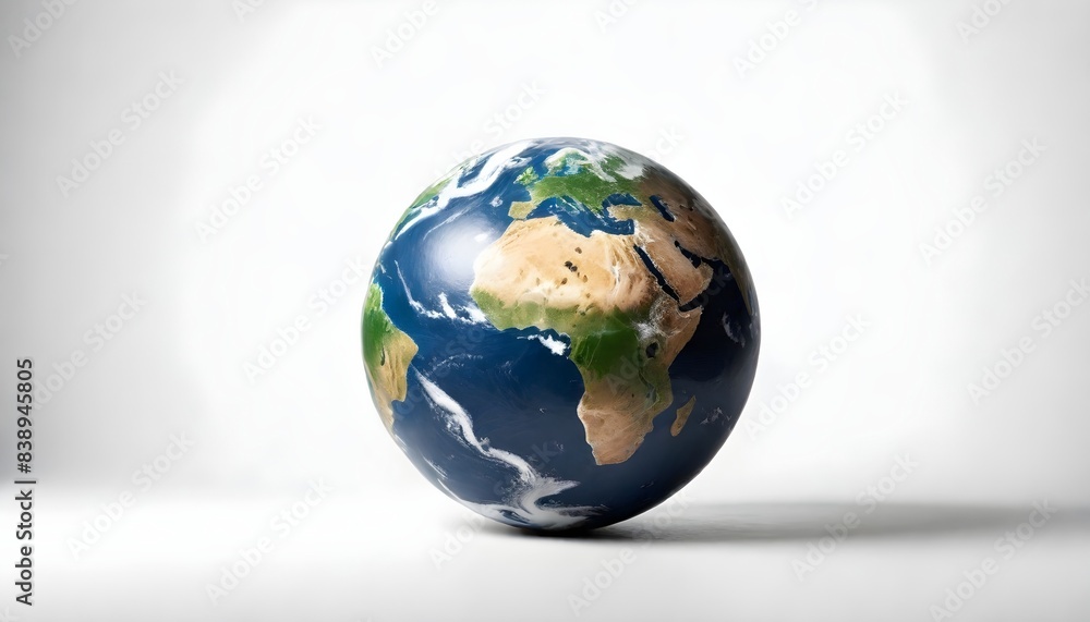 Earth isolated on white Background Generative Ai Earth isolated on white Background Generative Ai