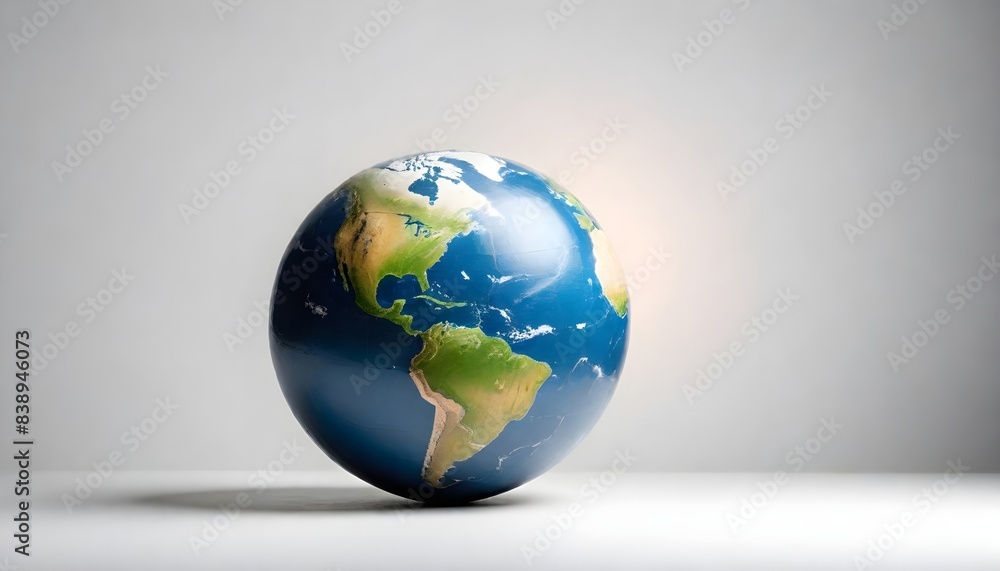 Earth isolated on white Background Generative Ai Earth isolated on white Background Generative Ai