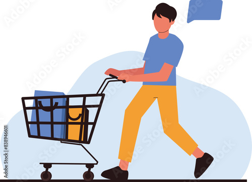 Shopping online ecommerce illustration vector collections