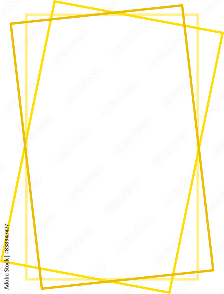 Gold Geometric Frame Element Gold Geometric Frame Element