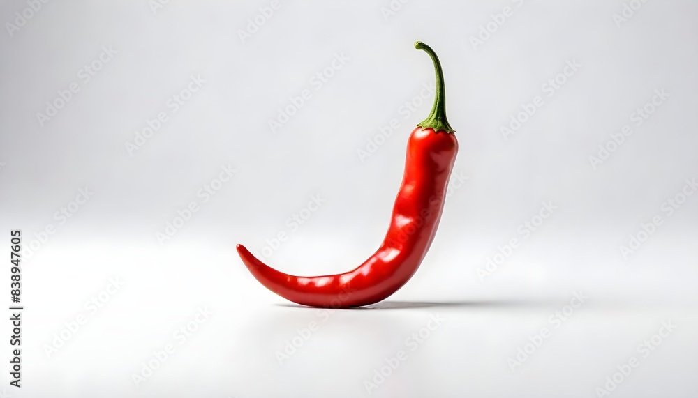 Chilli isolated on white Background Generative Ai Chilli isolated on white Background Generative Ai