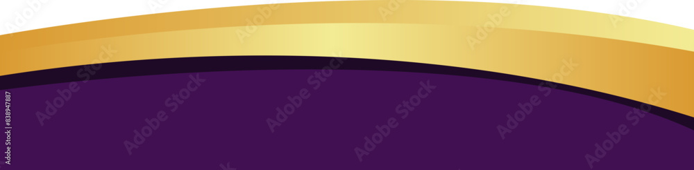 Fototapeta premium Gold Banner Header Element