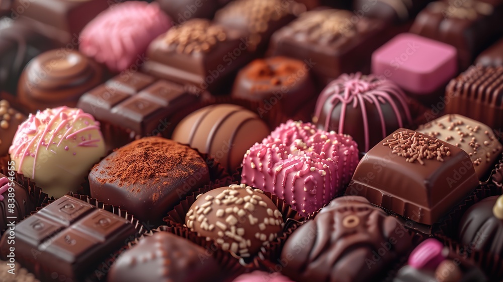 chocolate candies in box chocolate candies in box