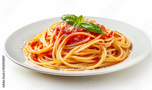 Gourmet Spaghetti with Cheese and Fresh Tomato Sauce