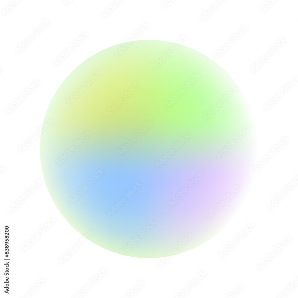 Gradient round geometric shape on white background Gradient round geometric shape on white background