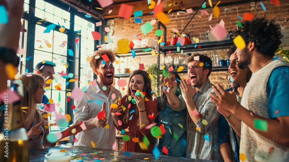 Obraz premium The Group Party Celebration