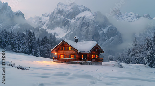 house in the mountains