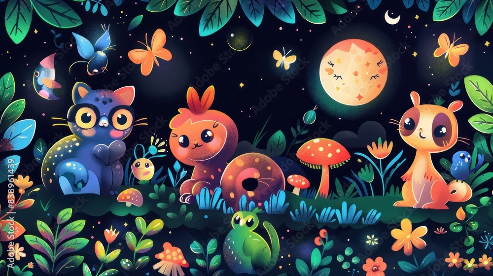 Whimsical Nighttime Gathering Whimsical Nighttime Gathering