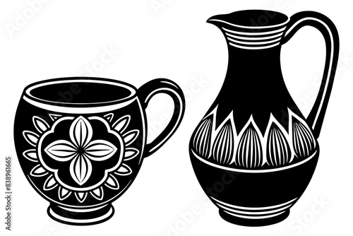 jug silhouette vector illustration