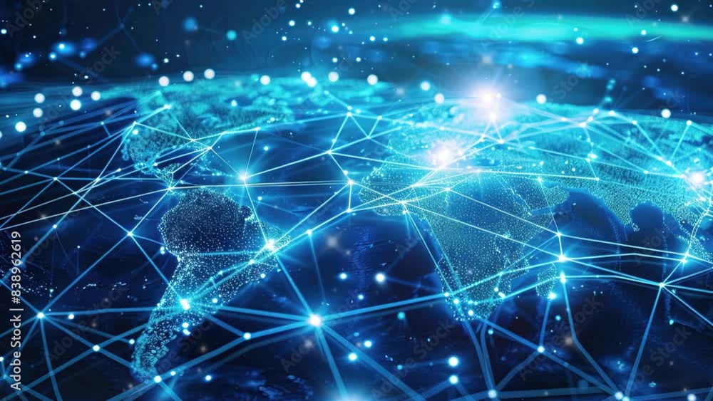 Graph on world map stock market background. Global financial markets concept. Globe with economic growth lines. Global Economy Network. Global digital network map representing business and technology Graph on world map stock market background. Global financial markets concept. Globe with economic growth lines. Global Economy Network. Global digital network map representing business and technology