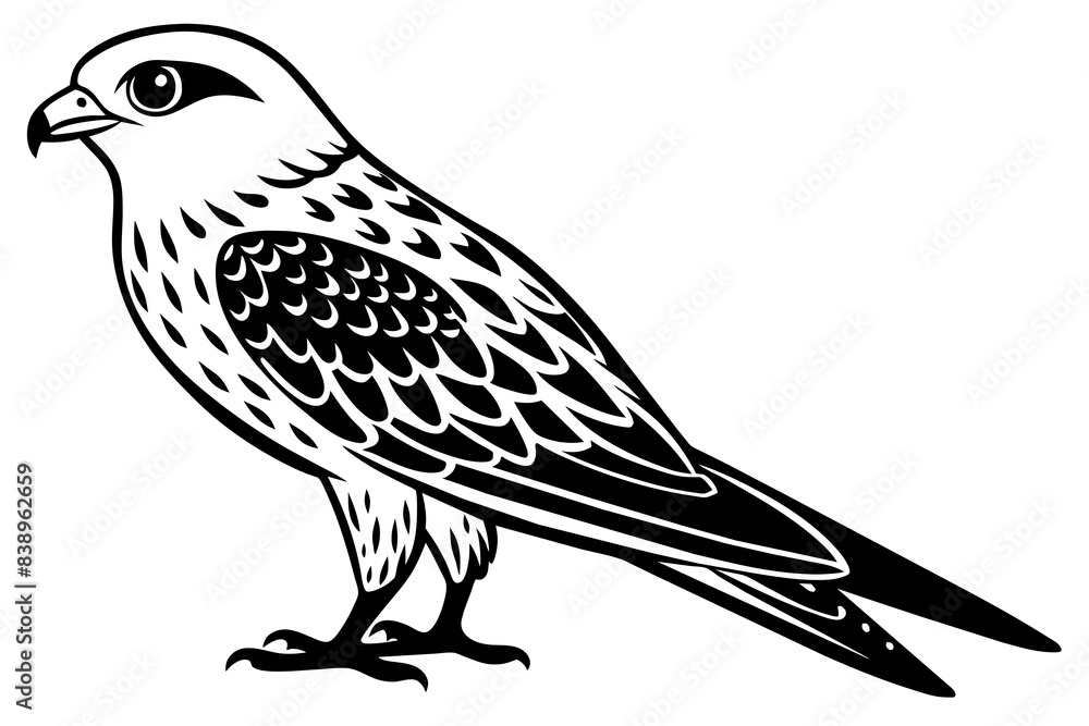 falcon bird silhouette vector illustration falcon bird silhouette vector illustration