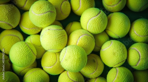 Tennis ball sport object background illustration generated by ai © tanibond