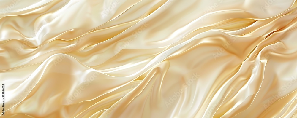 Rich bisque wave abstract background, creamy and light, isolated on white Rich bisque wave abstract background, creamy and light, isolated on white