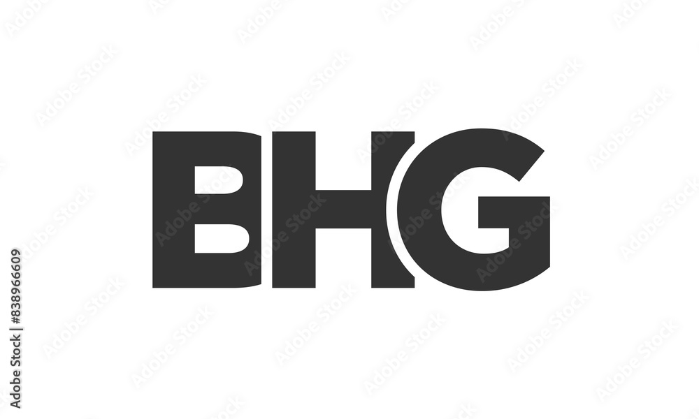 BHG logo design template with strong and modern bold text. Initial based vector logotype featuring simple and minimal typography. Trendy company identity. BHG logo design template with strong and modern bold text. Initial based vector logotype featuring simple and minimal typography. Trendy company identity.