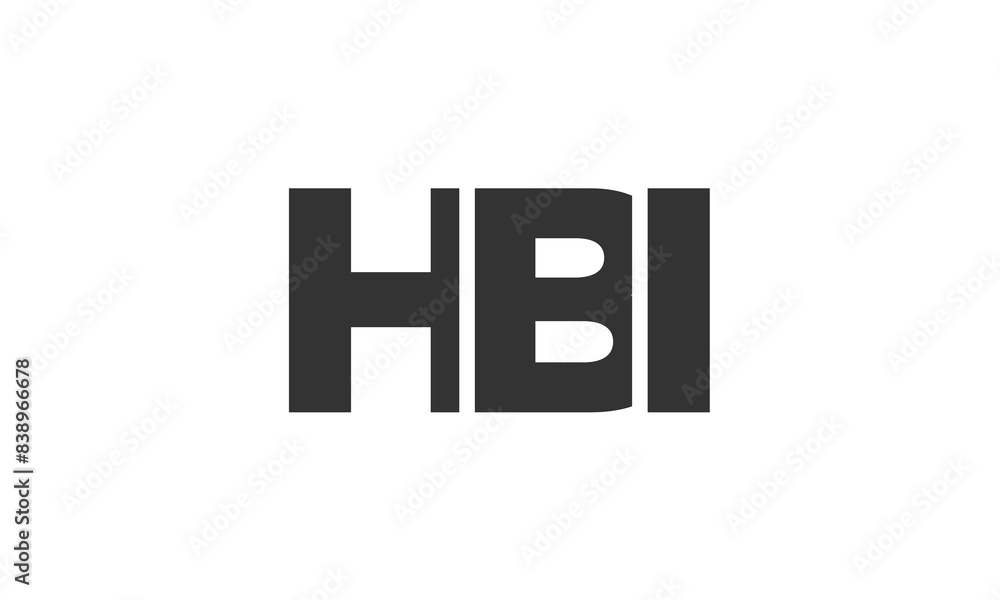 HBI logo design template with strong and modern bold text. Initial based vector logotype featuring simple and minimal typography. Trendy company identity. HBI logo design template with strong and modern bold text. Initial based vector logotype featuring simple and minimal typography. Trendy company identity.