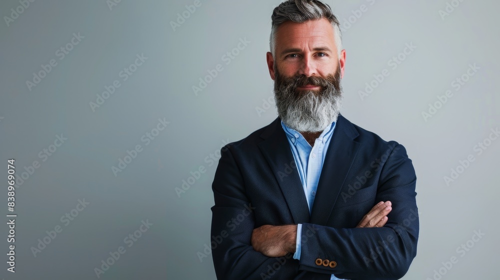 The confident bearded executive The confident bearded executive