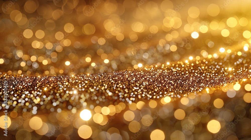 golden christmas lights