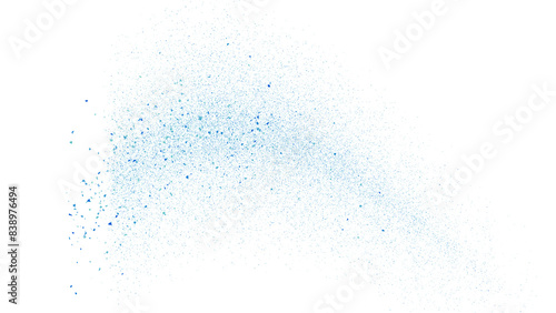 Wallpaper Mural 飛び散る粒子、粉、砂：青、背景透過 Torontodigital.ca